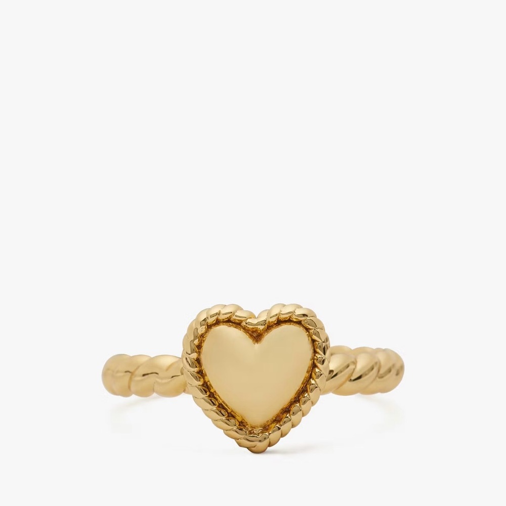 Kate Spade Gold Heart Ring
